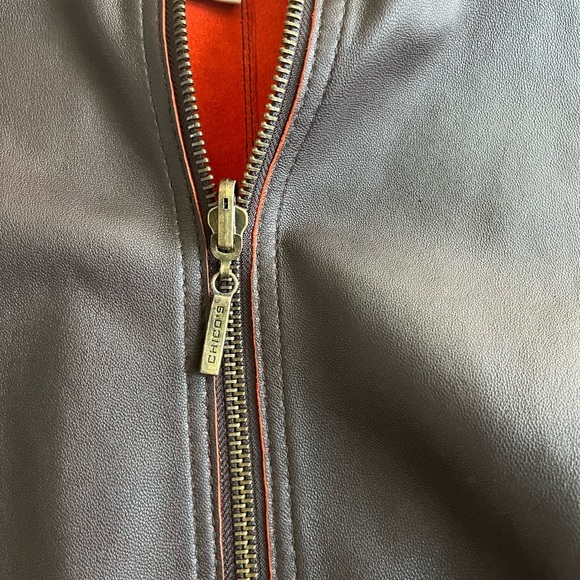 Chico's Jacket 100% Leather Size M 8 - Picture 3 of 10